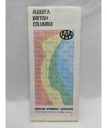 Vintage 1978 AAA Alberta British Columbia Travel Map - $25.02 CAD