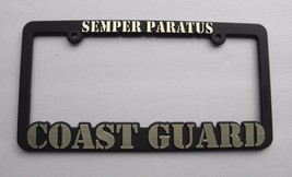 Coast Guard Uscg Semper Paratus Plastic License Plate Frame 6 X 12 Inches - £5.31 GBP