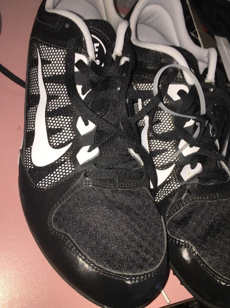 NIKE Zoom Rival MD 7 Track &amp; Field Spikes Cleats Black Size 13 Mens - $39.92