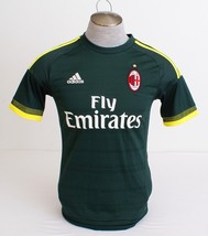  Adidas ClimaCool Green AC Milan Third Replica Soccer Jersey ACM Football Men&#39;s - £79.92 GBP