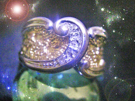 Haunted Ring Waves Of Wealth Empower Secure Your Wealth Riches Ooak Magick - £7,255.01 GBP