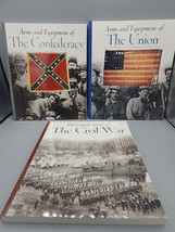 3 Books Illus. Atlas of The Civil War, Arms &amp; Equp. The Confederacy &amp; The Union - £9.16 GBP