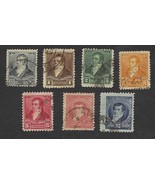 Lot of 7 ARGENTINA Stamps - SC#106 - 112 E81 - £1.54 GBP