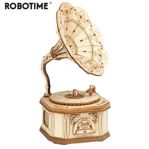 Robotime Arrival DIY 3D Wooden Gramophone Model Building Kit Toy Gift - £104.11 GBP