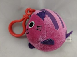 Hallmark Cat Clip On Plush Kitten Pink Purple 3 Inch Stuffed Animal toy - $5.36