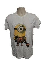 One Eye Minion FCB Barca Barcelona Adult Small White TShirt - $332.91 MXN