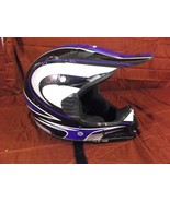 Bieffe Helmet Full Face Blue Black White Silver DOT Certified Visor Good... - £64.18 GBP