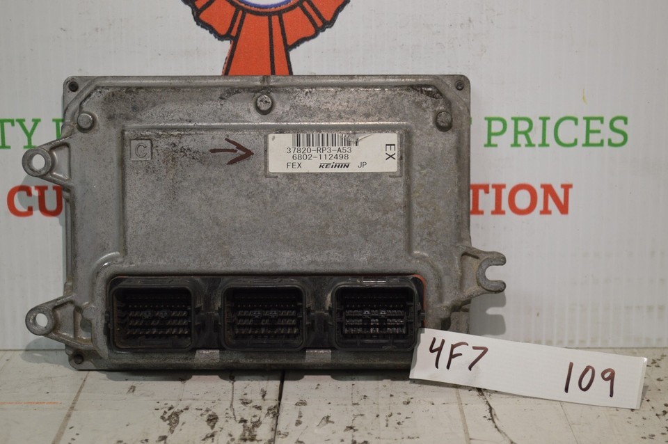 2009-2010 Honda Fit AT Engine Control Unit ECU 37820RP3A53 Module 109-4F7 - $24.49