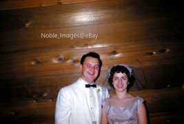 1960 Bridesmaid &amp; Groomsmen Reception Chicago Kodachrome 35mm Slide - £2.77 GBP