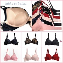 Add 2 Cup Sizes Extreme Ultimate Padding Power Lift Lace Ribbon Sexy Pus... - $16.35+
