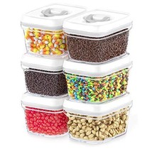 Dwellza Kitchen Airtight Storage Canister Set with Lids 0.38 liter - 6 Pieces - £34.84 GBP