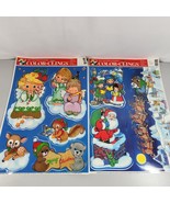 Color-Clings Static Cling Window Christmas Decorations Winter Holiday x2... - $220.95 MXN