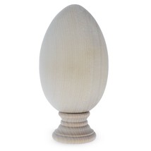 Unfinished Blank Goose Wooden Egg with Detachable Stand 4.25 Inches - £29.50 GBP