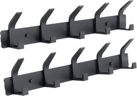 Coat Rack Wall Mounted,5 Coat Hooks For Hanging Coats,Heavy, Black2, 5 Hooks - $38.94