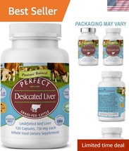 Grass-Fed Desiccated Beef Liver Capsules - Natural Protein &amp; Vitamins Boost - $37.00
