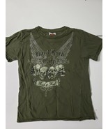 HARD ROCK CAFE Green Youth/Kids Size Small - BOGOTA SHIRT Raw Edge Neck/... - £10.89 GBP