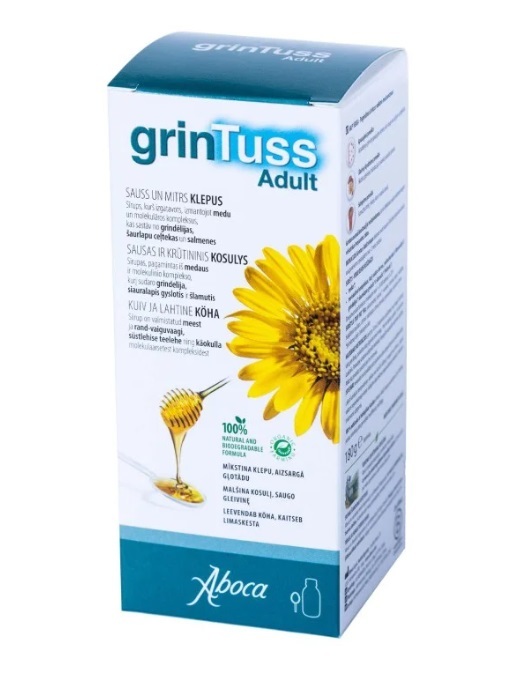 Aboca Grintuss Adult syrup, 180 g - $37.88