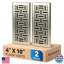 Ventyun Floor Register 4x10 Inches 2 Pack - Heavy Duty Walkable Steel Fl... - $45.51