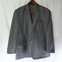 Chaps Ralph Lauren 48R Gray Hopsack 2 Button Blazer Suit Jacket Sport Coat - £29.86 GBP