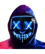 LED Halloween Mask Purge Mask for Festival Halloween Scary Party Costume... - €12,88 EUR