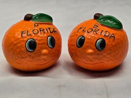 Vintage Florida Oranges Salt &amp; Pepper Shaker Set - Farmhouse Country Fruit - $9.98