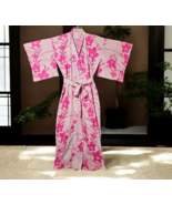 Vintage Japanese Yukata Bathing Cloth Kimono Robe 100% Cotton Womens Lar... - €64,74 EUR