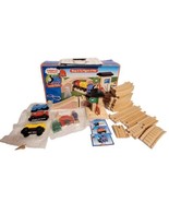 Vtg Thomas &amp; Friends Wooden Railway Stop &amp; Go Figure 8 Set Used Once 200... - £95.18 GBP