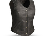 FIRST CLASSICS LADIES LEATHER MOTORCYLE VEST BRAND NEW - $49.99
