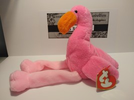 Very Very Rare!!! Ty Beanie Babies 2nd Edition Pinky the Pink Flamingo - £51.83 GBP
