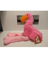 Very Very Rare!!! Ty Beanie Babies 2nd Edition Pinky the Pink Flamingo - £52.77 GBP