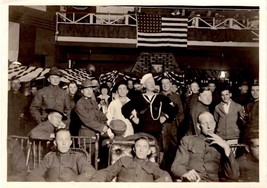 Original 5 x 7 photo World War I American troops party Army Navy Armistice Day? - $13.86