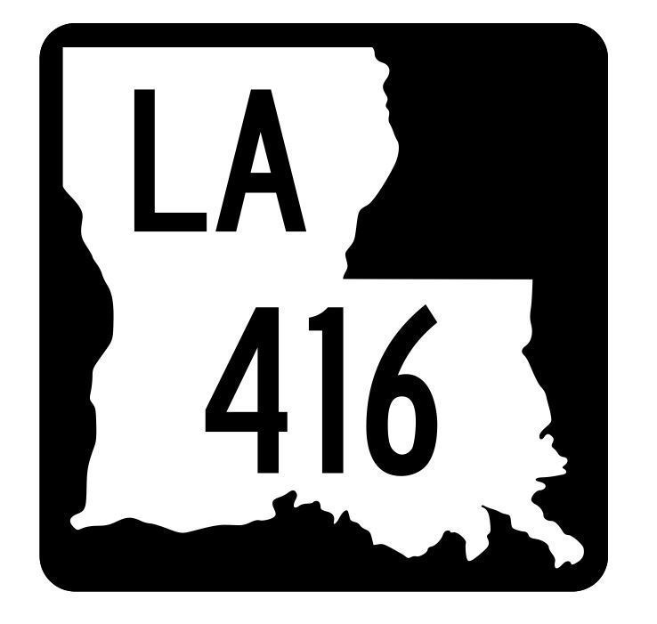 Louisiana State Highway 416 Sticker Decal R5947 Highway Route Sign - £1.15 GBP - £12.74 GBP