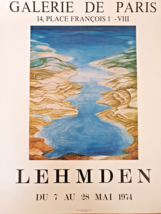 Anton Lehmden - Poster Original Exhibition - Gallery de Paris - Rare - 1974 - £125.30 GBP