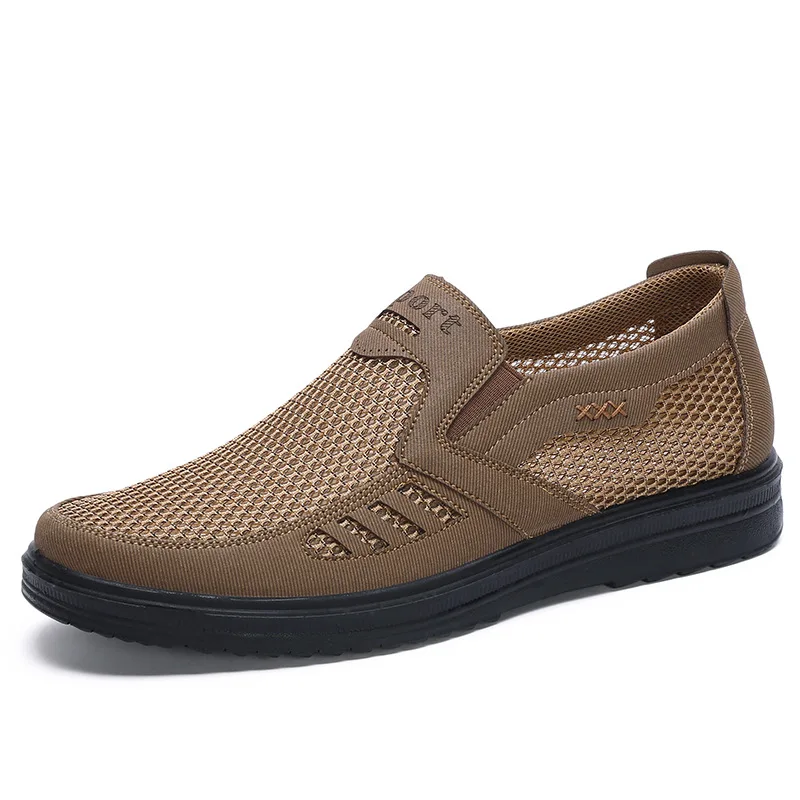 Summer shoes men casual air mesh shoes large sizes 38 46 lightweight breathable slip on thumb200