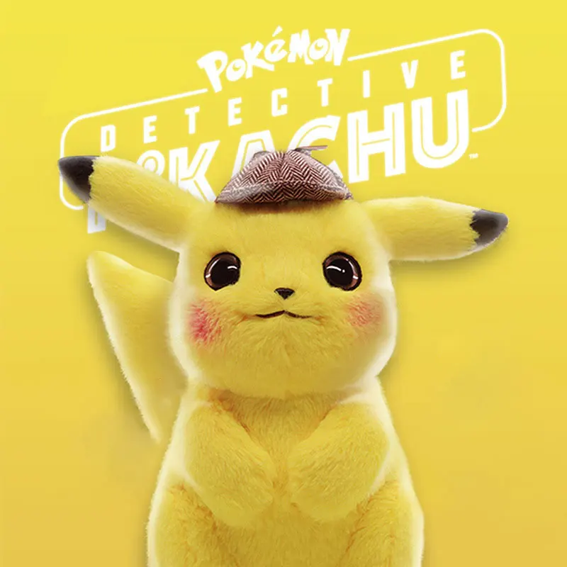 Pokemon Detective Pikachu TAKARA TOMY Plush Toys Stuffed Toys Pokémon Pikachu - £21.09 GBP