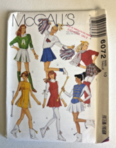McCall&#39;s 6072 Pattern Size 10 Uncut Cheerleader/Majorette Vintage 1992 - $8.99