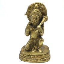 Handcrafted Brass Lord Hanuman Hanumanji Murti Deity Statue 5.1&quot; - Monke... - $94.05