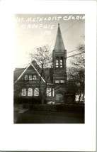 RPPC 1940s First Methodist Church Carnegie Pennsylvania PA UNP Postcard T19 - £14.99 GBP
