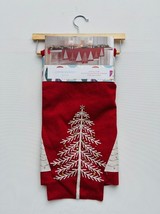 Cynthia Rowley New York Red Trees Holiday Christmas Mantle Scarf - £86.82 GBP