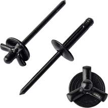 50Pcs 3/16&quot; X 1&quot; Large Head Tri-Fold Exploding Aluminum Pop Rivets (Bl - €32,29 EUR