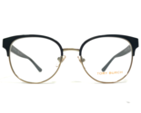 Tory Burch Eyeglasses Frames TY 1054 3100 Shiny Black Gold Round 50-18-140 - £51.63 GBP