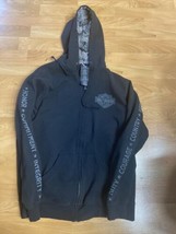 Harley Davidson Hoodie Men’s Size Large Wounded Warrior Project Zip up H... - £22.85 GBP