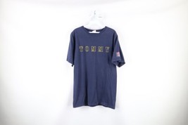 Vtg 90s Tommy Hilfiger Mens Medium Faded Spell Out Stencil Double Sided T-Shirt - £31.61 GBP