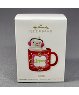 Hallmark 2011 Mom Marshmallow Cocoa Mug Cup Ornament QXG4009 - $10.95