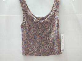 NWT Urban Outfitters Tank Top Cropped Mingle Multi Colors Sz XS - LAST ONE! - £18.60 GBP