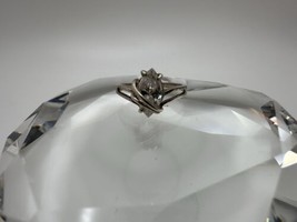 Vintage Sterling Silver Large CZ Ring Size 8.25 - $29.70