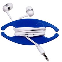 100 Pack - ABS Plastic Earbud Caddy for Personal or Promotional Use - Blue - $19.99