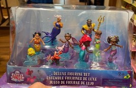 Disney Parks Junior Ariel Animated Series Deluxe 8 Figure Figurine Set N... - $45.99