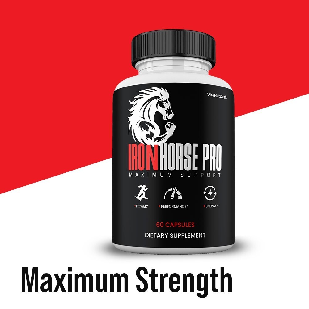 IronHorse Pro Capsules, Max Strength, IronHorsePro High Potency (1 pack) Item image 3