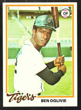 Detroit Tigers Ben Oglivie 1978 Topps Baseball Card 286 ex mt - £0.55 GBP